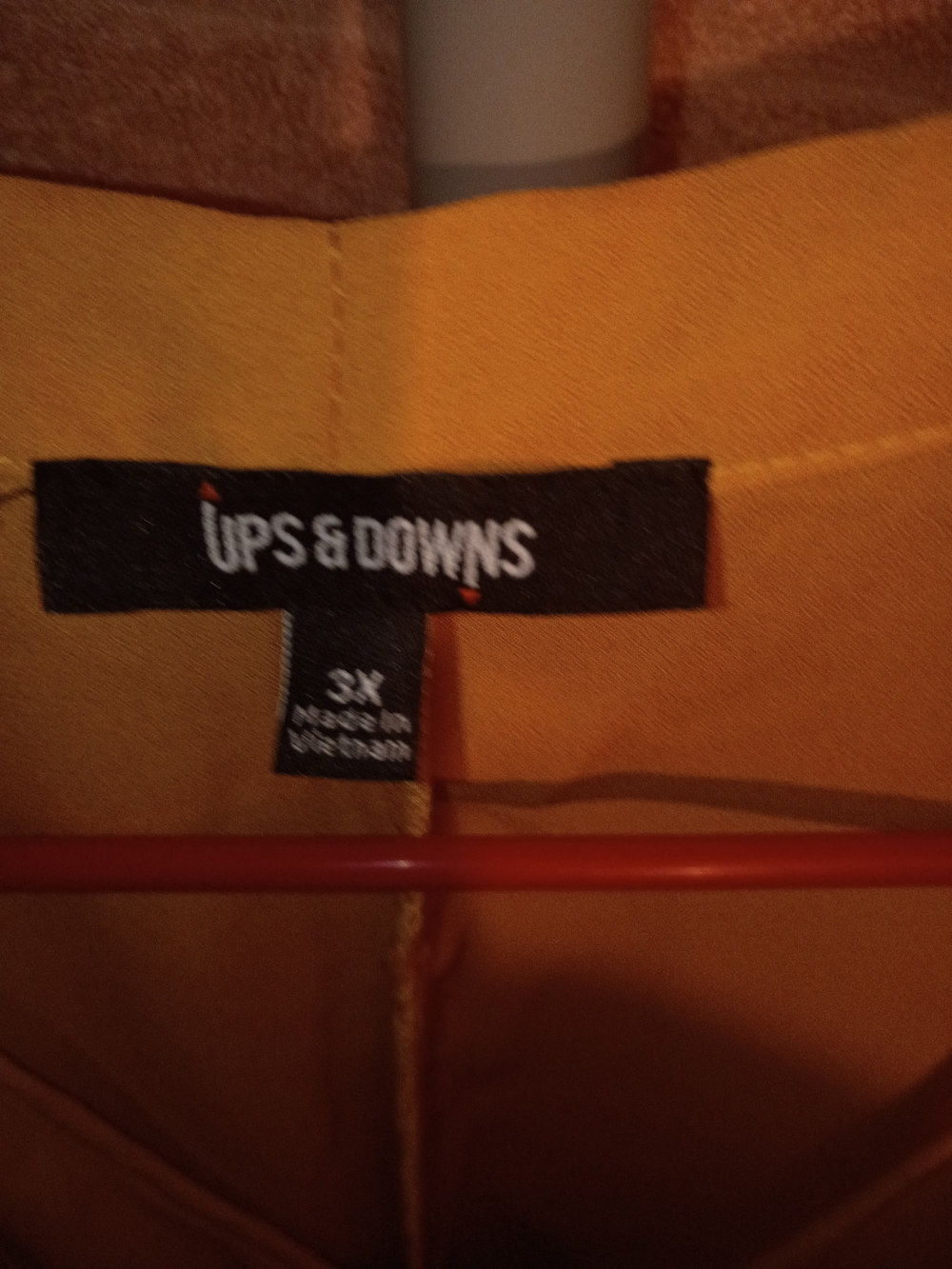 Women Yellow High Los Blouse- 3X